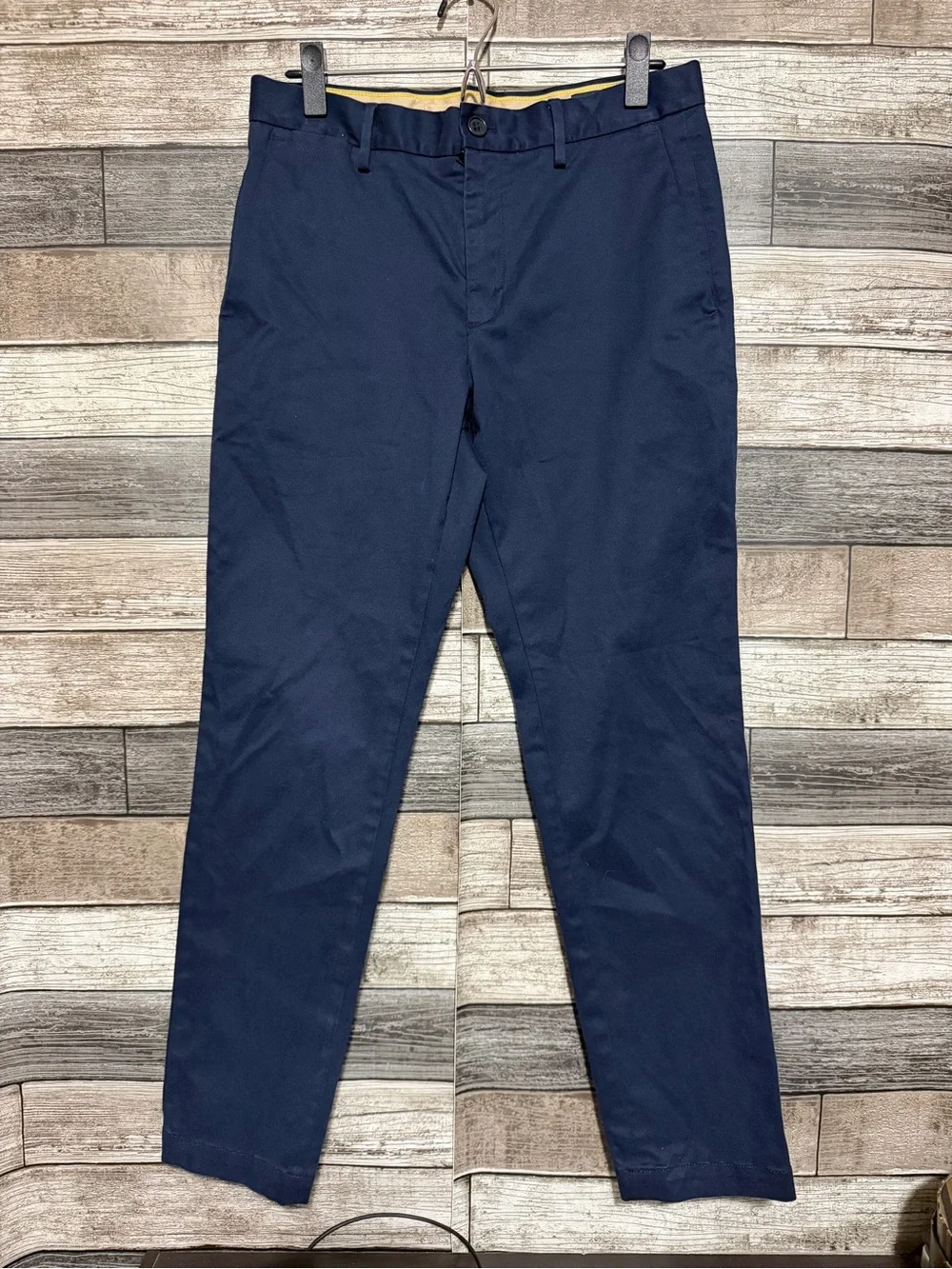 Banana Republic Slim Chino Pants Men’s 30x30 Navy Blue Stretch Twill